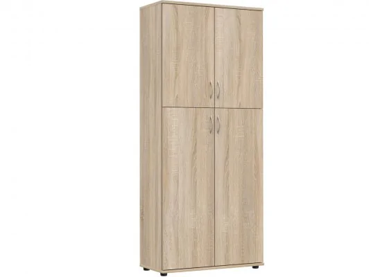Regał aktowy szafa z drzwiczkami S13 biały, sonomwa, wenge, dąb craft