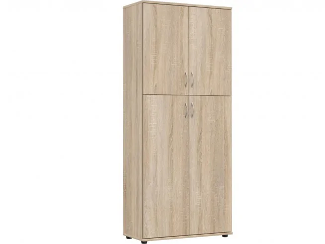 Regał aktowy szafa z drzwiczkami S13 biały, sonomwa, wenge, dąb craft