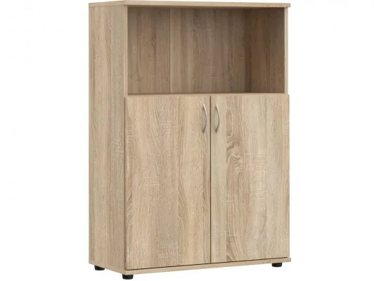 Regał na dokumenty drzwiczki półka S37 biały, sonoma, wenge, dąb craft