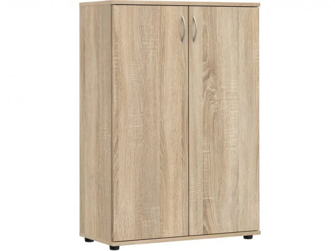 Regał z drzwiczkami zamykany biurowy S39 biały, sonoma, wenge, dąb craft