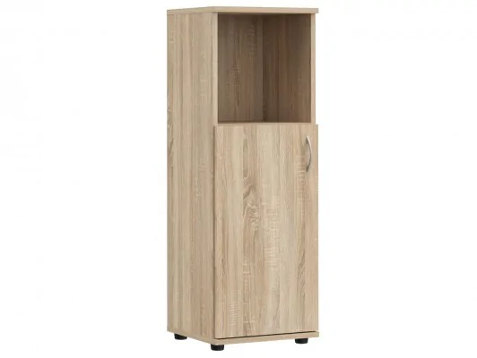 Regał do biura prawostronny lewostronny drzwiczki S43 / S44 biały, sonoma, wenge, dąb craft
