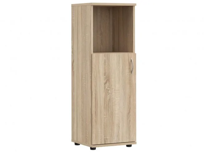 Regał do biura prawostronny lewostronny drzwiczki S43 / S44 biały, sonoma, wenge, dąb craft