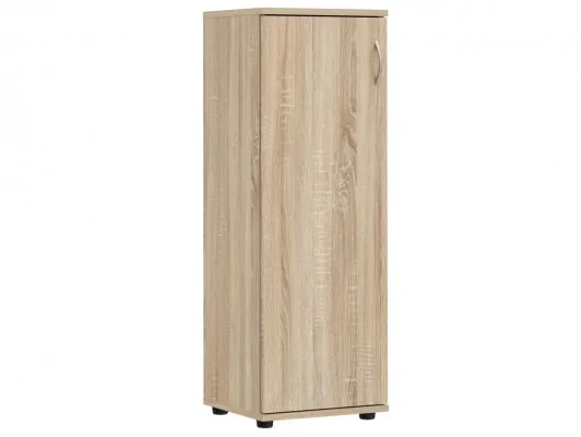 Regał z drzwiczkami prawostronny lewostronny do biura S45 / S46 biały, sonoma, wenge, dąb craft