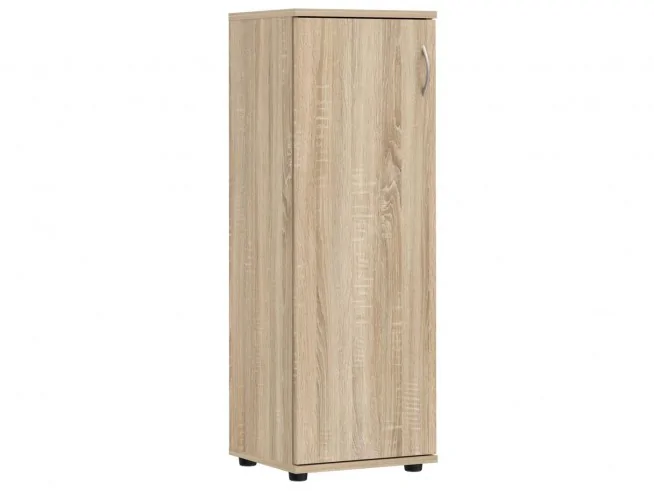 Regał z drzwiczkami prawostronny lewostronny do biura S45 / S46 biały, sonoma, wenge, dąb craft