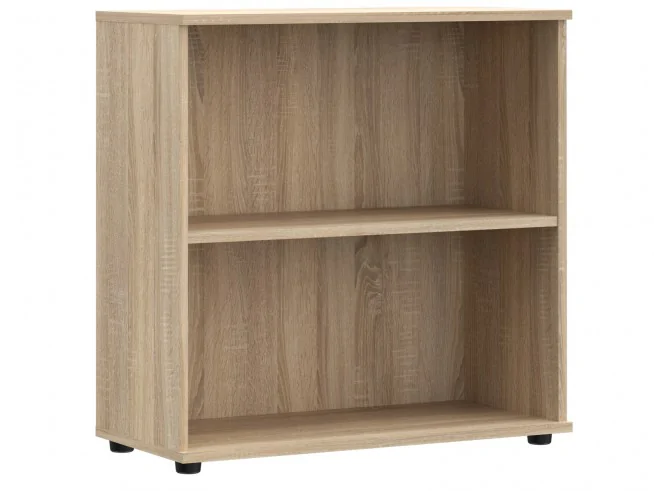 Regał narożnikowy do biura z półkami S47 biały, sonoma, wenge, dąb craft