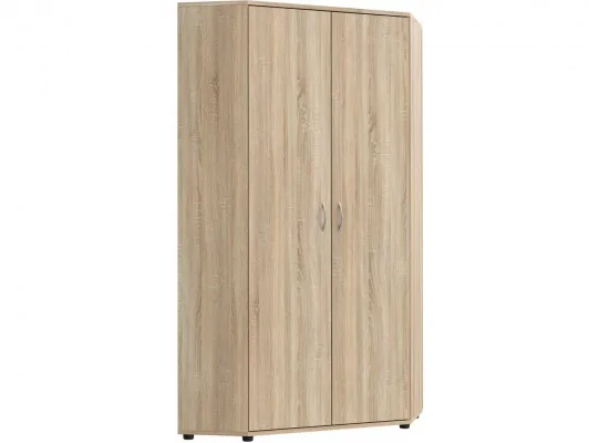 Szafa narożna ubraniowa podwójne drzwiczki S61 biała, sonoma, wenge, dąb craft
