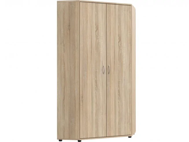 Szafa narożna ubraniowa podwójne drzwiczki S61 biała, sonoma, wenge, dąb craft