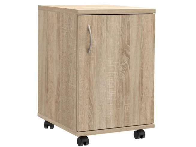 Kontener drzwiczkowy biurowy S63 biały, sonoma, wenge, dąb craft