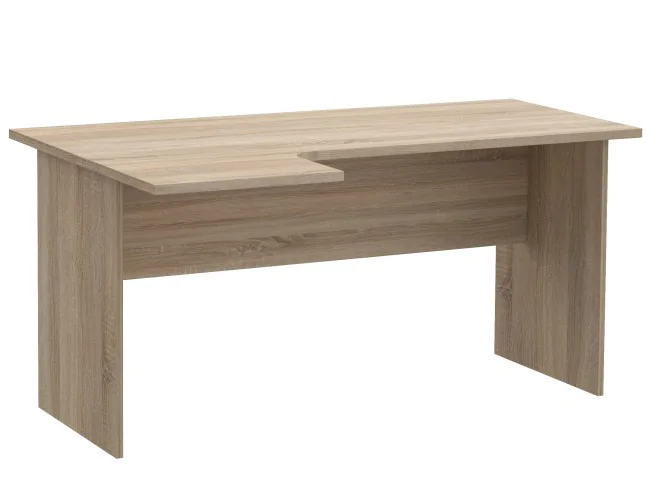 Biurko narożnikowe bez szuflad S76 białe, sonoma, wenge