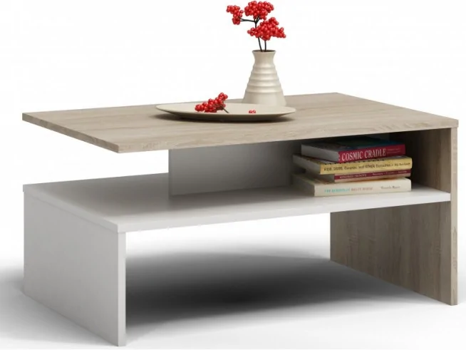 Nowoczesna ława do salonu Boston 2 sonoma, wenge
