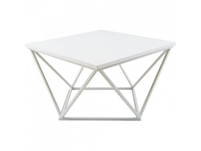 Stolik kawowy Curved 60 cm Biały