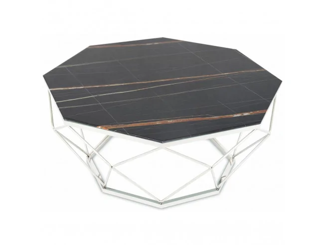 Stolik kawowy Volare Silver Black