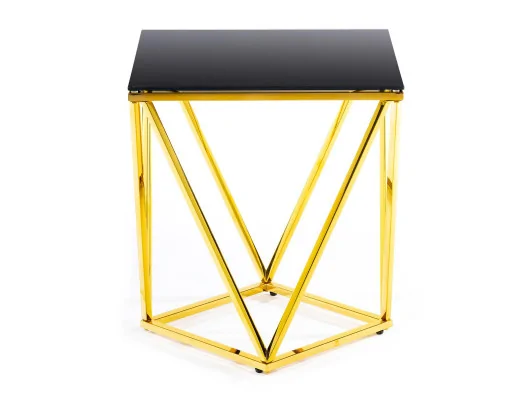 Stolik kawowy Diamanta Złoto-Czarny 50 cm