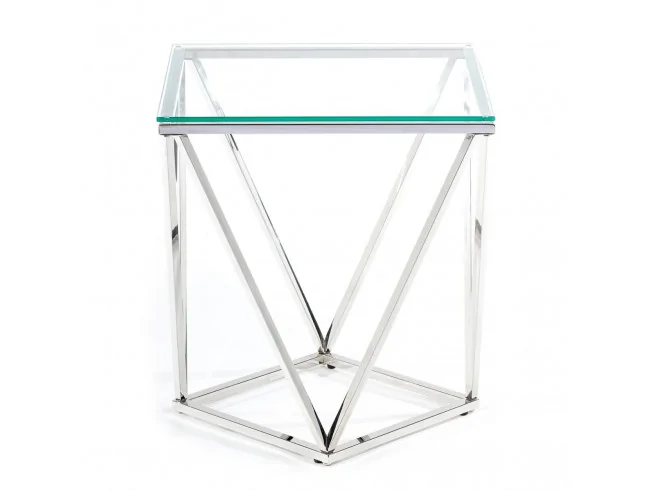 Stolik kawowy Diamanta Srebrny 50 cm