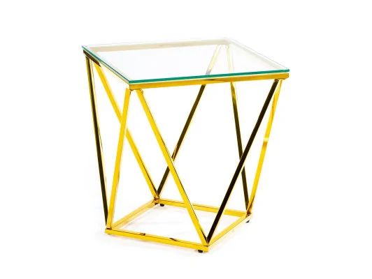Stolik kawowy Diamanta Złoty 50 cm