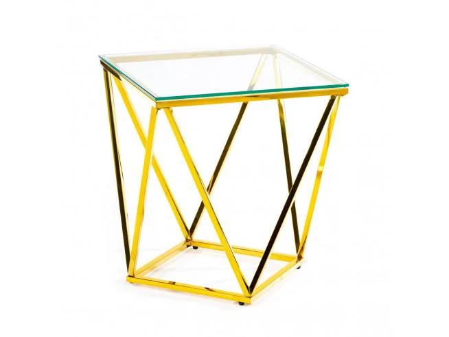 Stolik kawowy Diamanta Złoty 50 cm