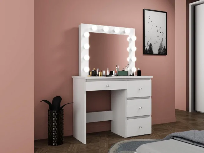 Toaletka do makijażu z lustrem Madlen 12 Led glamour