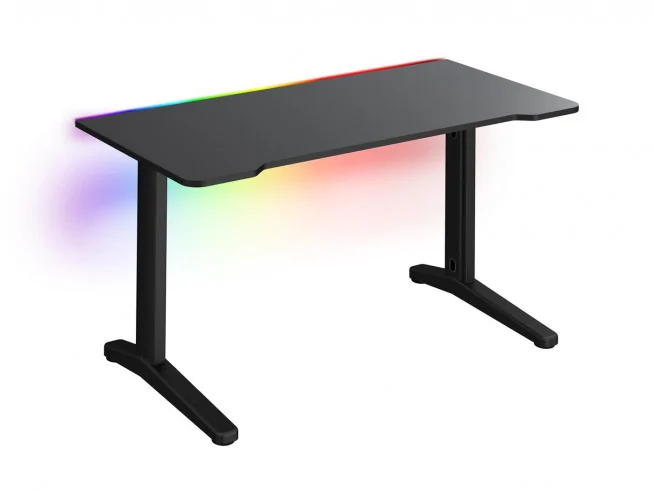 Biurko gamingowe z listwą LED RGB TechDesk SUPREME ERGO L