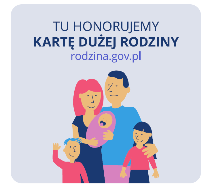 W Meblowa1 honorujemy Kartę Dużej Rodziny! W Meblowa1 honorujemy Kartę Dużej Rodziny!