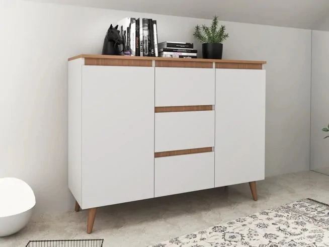 komoda w aranżacji przytulnego salonu